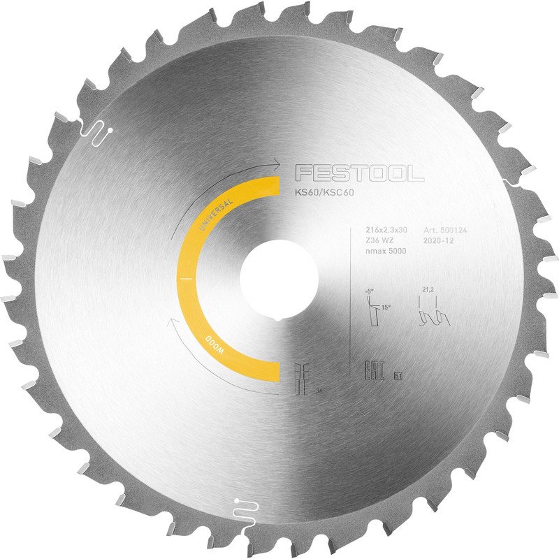 Wood Universal Saw Blade - 8-1/2" x 36 Tooth - ATB